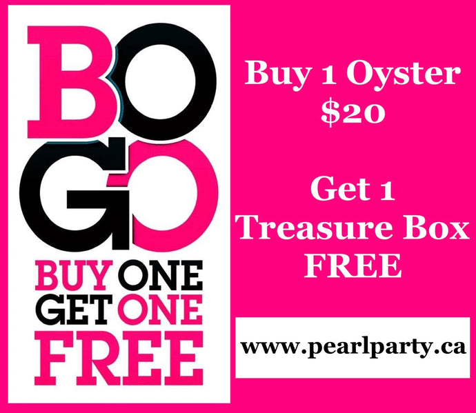 BOGO (Buy 1 Oyster Get 1 Treasure Box FREE)