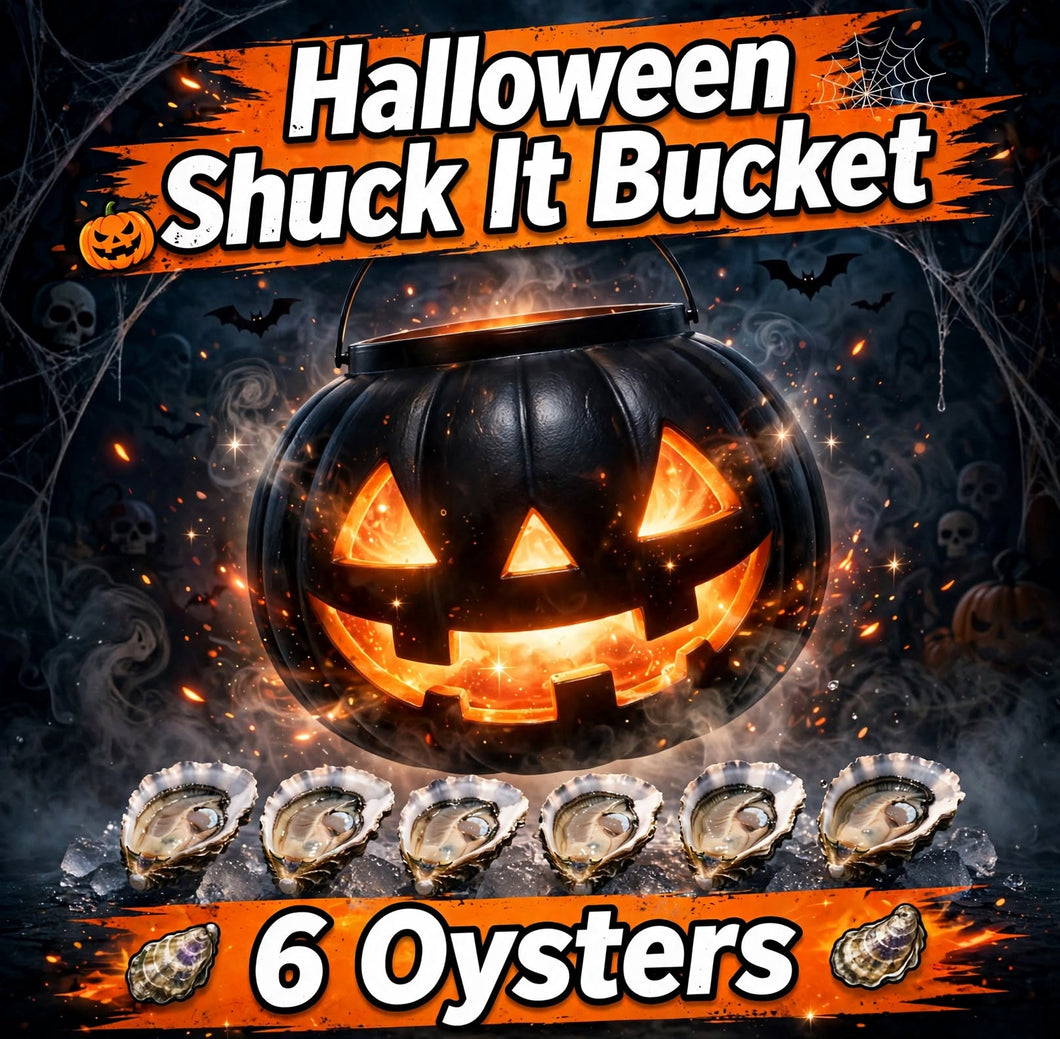 Halloween Shuck It Bucket: 6 Oysters