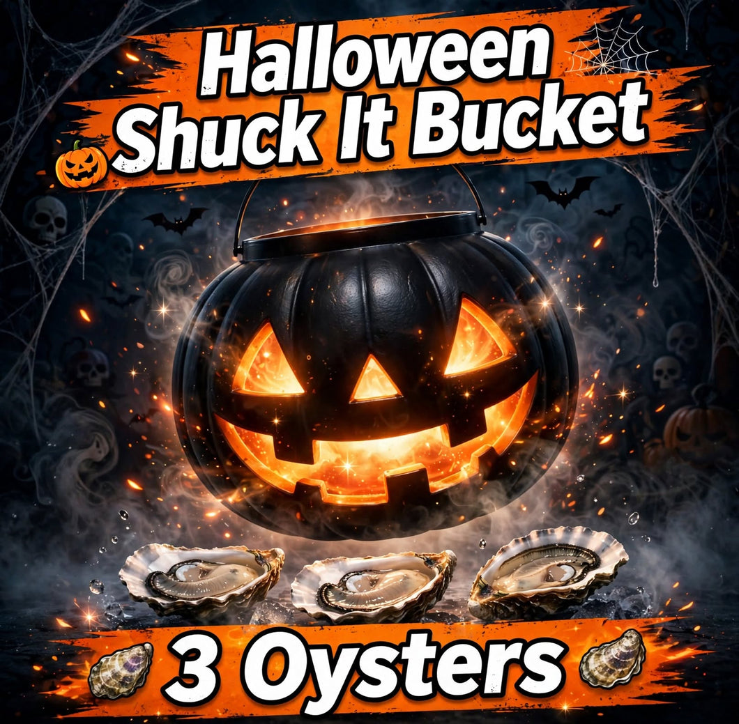 Halloween Shuck It Bucket: 3 Oysters