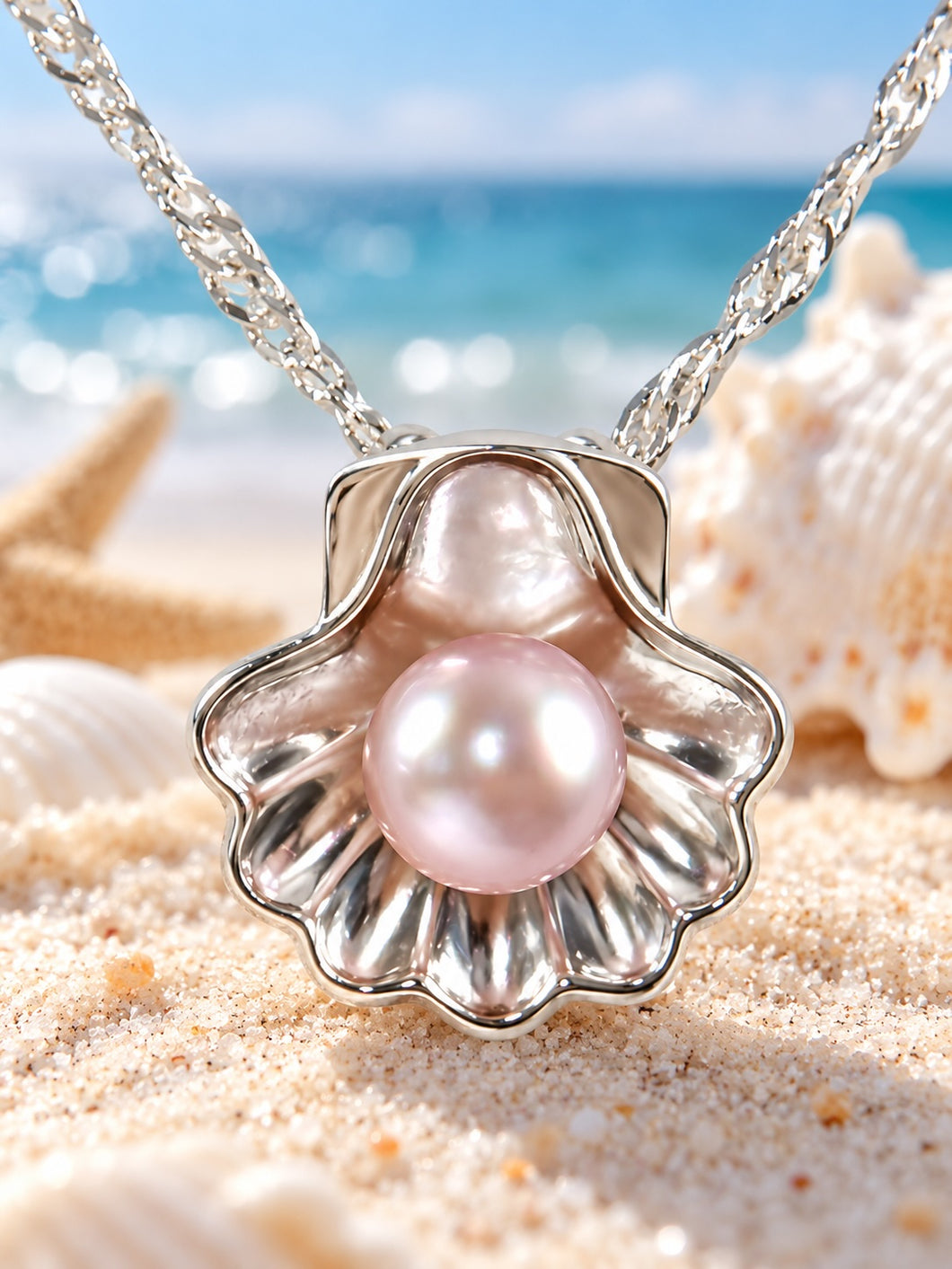 Mermaid's Blush Pendant ~ Ready-To-Wear Vault