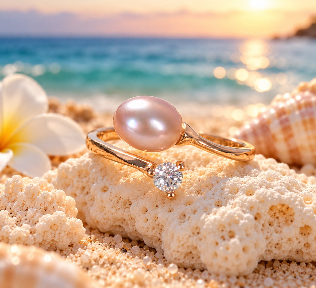 Pink Sand Ring ~ Ready-To-Wear Vault