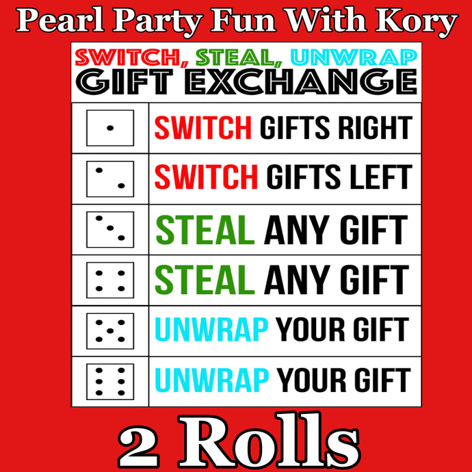 Gift Exchange Dice Game: 2 Rolls